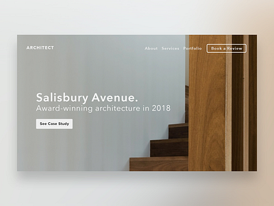 Architect Website Case Study Hero