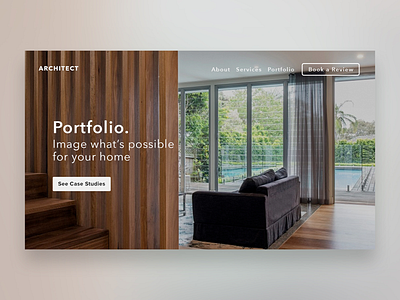 Architect Website Portfolio Hero