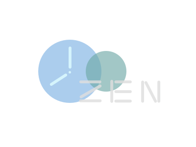 Zen Timer logo minimal sketch time timer tracking