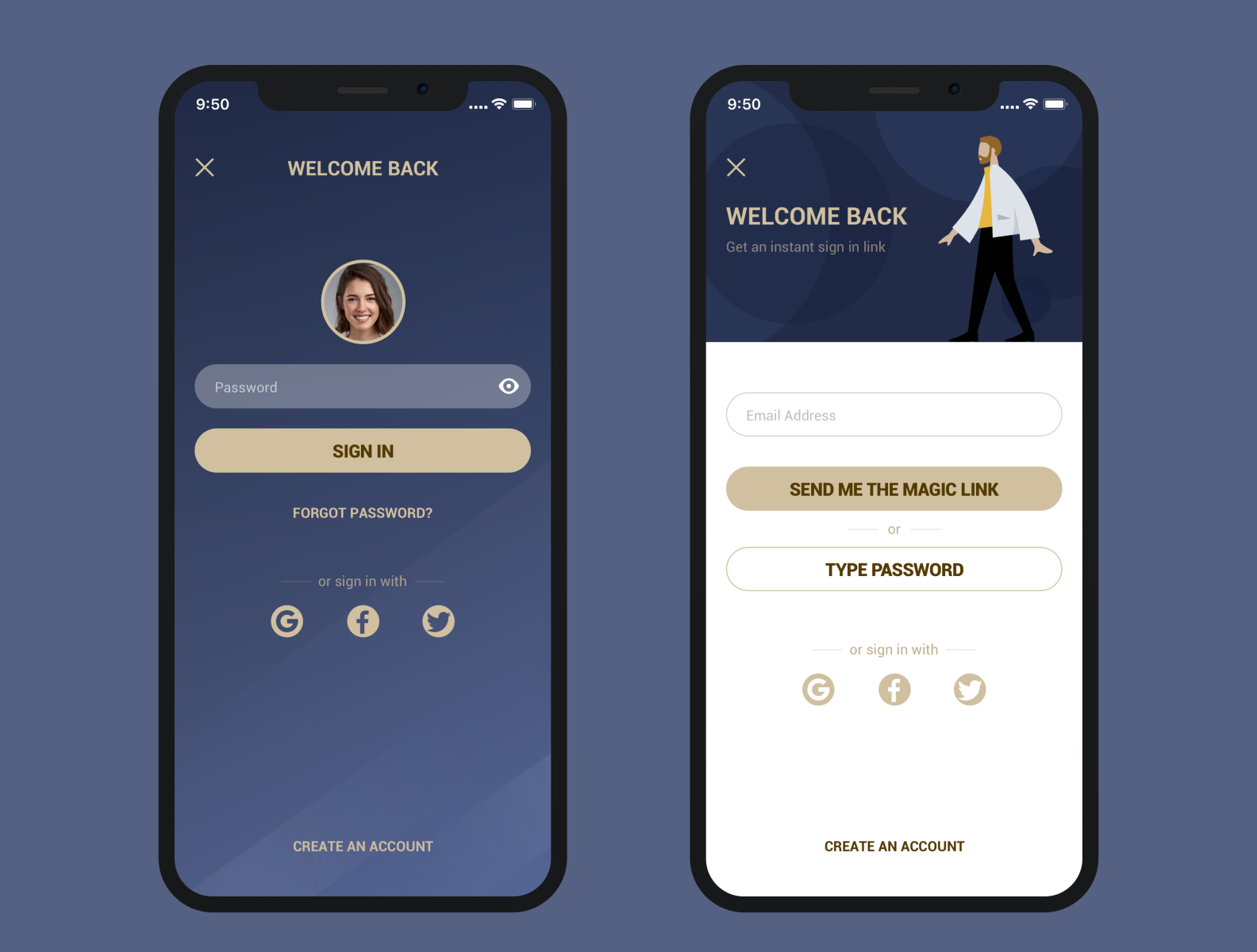  Sign In Page Design By Amy On Dribbble