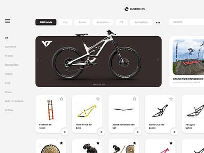 Buildbikers UI Design