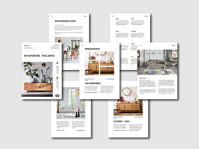Furniture Magazine graphic design layout magazine magazine cover