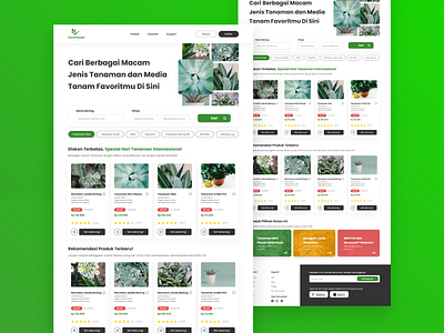 UI Design Plant E-Commerce Website ecommerce design landing page shopping app ui ux uidesign uiux ux ux design web design web ui webdesign website design