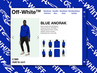 Day 44: Off-White Website Redesign branding clean daily design design graphic design graphicdesign illustration interface landing page landingpage minimal minimalistic off white off white uidesign uiux ux web design webdesign website