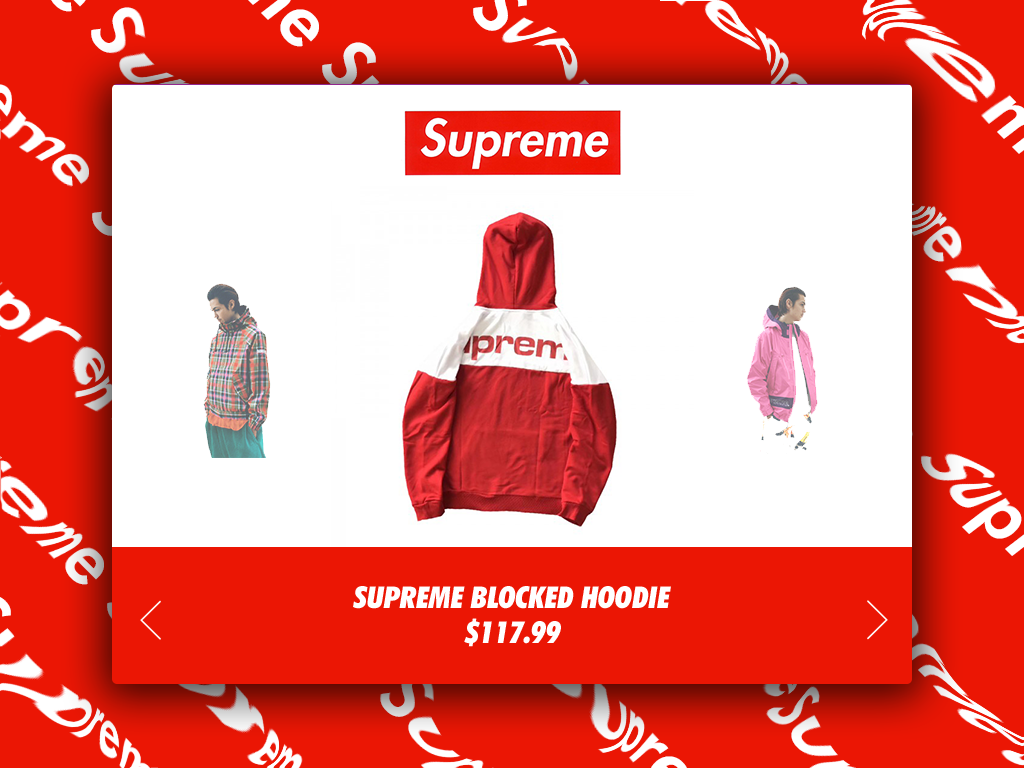 Day 46: Supreme Website Redesign by Ron on Dribbble