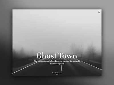 Day 66: Ghost Town Agency Website branding clean daily design design graphic design graphicdesign illustration interface landing page landingpage minimal minimalistic uidesign uiux web design webdesign website