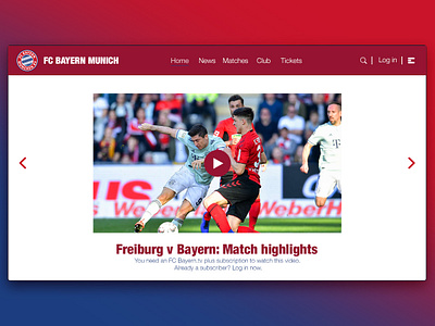 Day 74: FC Bayern Website Redesign