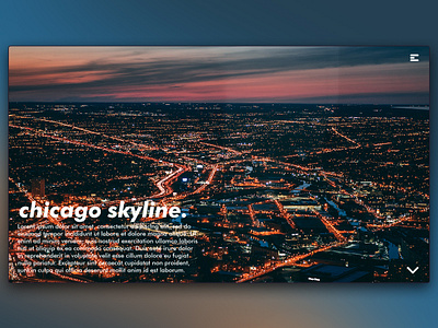 Day 83: Chicago Skyline branding clean design graphic design graphicdesign illustration interface landing page landingpage minimal minimalistic uidesign web design webdesign website