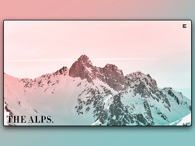 Day 102: Alps Website (Late Post) clean design graphicdesign illustration interface minimal uidesign web design