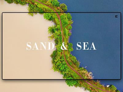 Day 114: Sand And Sea branding clean daily design design graphic design graphicdesign illustration interface landing page landingpage minimal minimalistic uidesign web design webdesign website