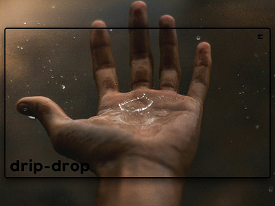 Day 124: Drip Drop (late) clean design graphic design graphicdesign illustration interface landingpage minimal uidesign web design website