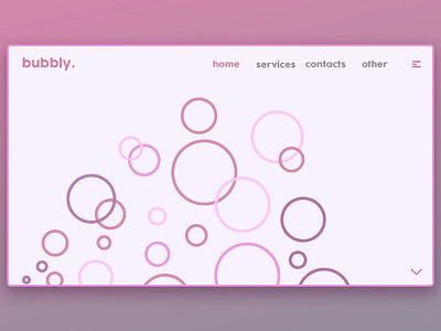 Day 157: Bubbly clean design graphicdesign illustration interface minimal uidesign web design