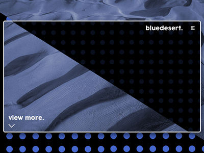 Day 158 : bluedesert. clean design graphicdesign illustration interface minimal uidesign web design