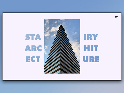 Day 159: Stairy Architecture. clean design graphicdesign illustration interface minimal uidesign web design