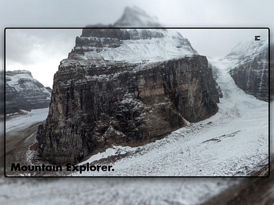 Day 160: Mountain Explorer. clean design graphicdesign illustration interface minimal uidesign web design