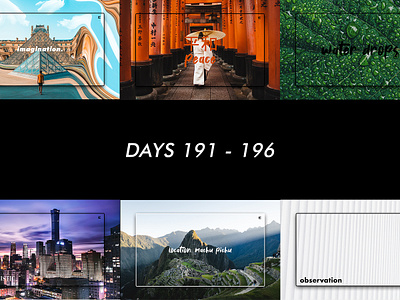 Days 191 - 196 clean design graphicdesign illustration interface minimal uidesign