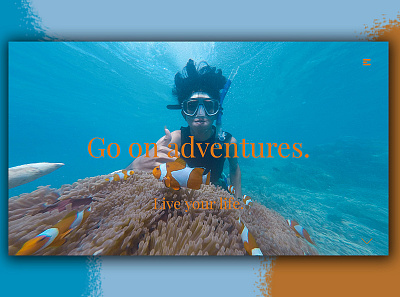 Day 204: Go On Adventures Website clean design graphic design graphicdesign illustration interface landingpage minimal uidesign web design