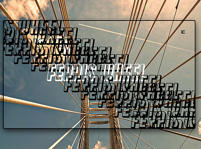 Day 208: Ferris Wheel. clean design graphic design graphicdesign illustration interface landing page landingpage minimal uidesign web design website