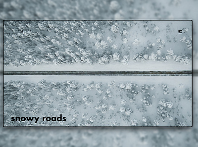 Day 211: Snowy Roads. clean design graphic design graphicdesign illustration interface landingpage minimal uidesign web design