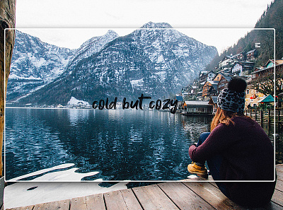 Day 216: Cold But Cozy. clean design graphic design graphicdesign illustration interface minimal uidesign web design