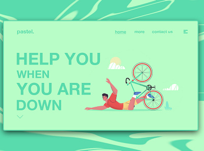 Day 222: Pastel Website. branding clean design graphic design illustration interface landing page minimal ui website