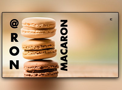 Day 224: Macaron Website. clean design graphic design graphicdesign illustration interface minimal uidesign web design