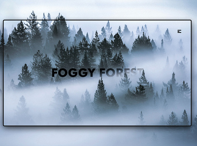 Day 230: Foggy Forest. clean design graphic design graphicdesign illustration interface landingpage minimal uidesign web design