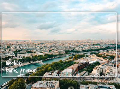 Day 232: Paris. clean design graphic design graphicdesign illustration interface landing page landingpage minimal uidesign web design