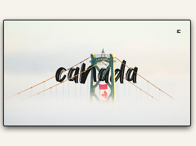 Day 244: Canada. clean daily design design graphic design landing page landingpage minimal minimalistic web design website