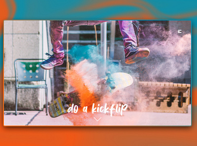 Day 247: Do A Kickflip Landing Page clean daily design design graphic design graphicdesign interface landing page landingpage minimal web design