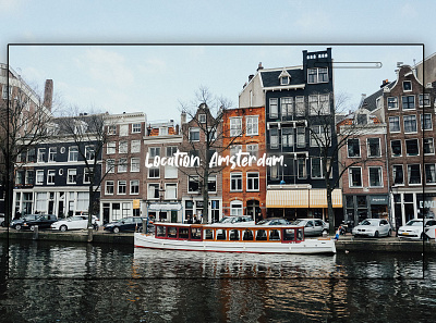 Day 260: Amsterdam. branding clean design graphic design graphicdesign landing page landingpage uidesign web design webdesign