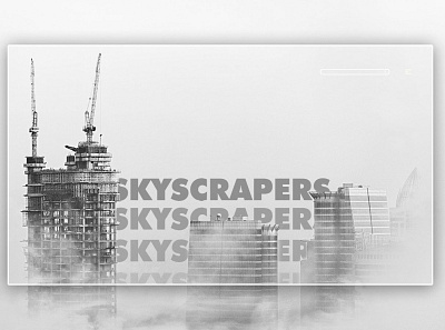 Day 262: Skyscrapers. clean design graphic design graphicdesign illustration interface landing page landingpage minimal uidesign web design