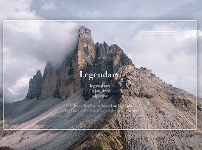 Day 266: Legendary. clean design graphic design graphicdesign illustration interface landing page landingpage minimal uidesign web design