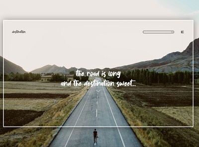 Day 268: Destination Website. clean design graphic design graphicdesign illustration interface landingpage minimal uidesign web design
