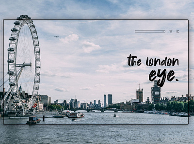 Day 274: The London Eye. clean design graphic design graphicdesign illustration interface landing page landingpage minimal uidesign web design