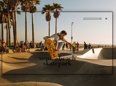 Day 275: Venice Beach Skatepark. clean design graphic design graphicdesign illustration interface landing page landingpage minimal uidesign web design