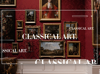 Day 279: Classical Art. clean design graphic design graphicdesign illustration interface landingpage minimal uidesign web design