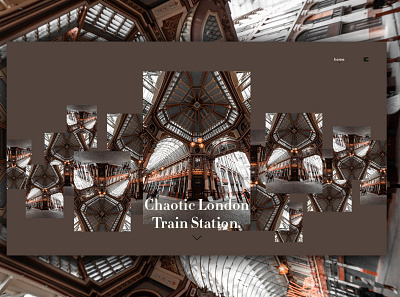 Day 287: Chaotic London Train Station. clean design graphic design graphicdesign interface landing page landingpage minimal uidesign web design