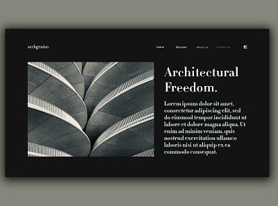 Day 303: ArchGenius Site. clean design graphic design graphicdesign illustration interface landing page landingpage minimal uidesign web design