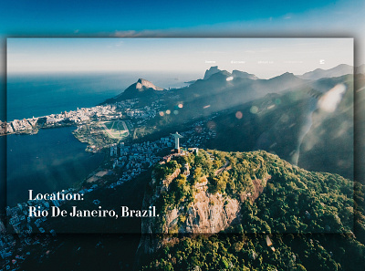 Day 307: Rio De Janeiro. clean design graphic design graphicdesign illustration interface landing page landingpage minimal uidesign web design