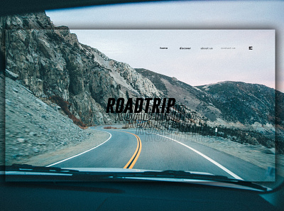 Day 318: Roadtrip. clean design graphic design graphicdesign interface landing page landingpage minimal uidesign web design