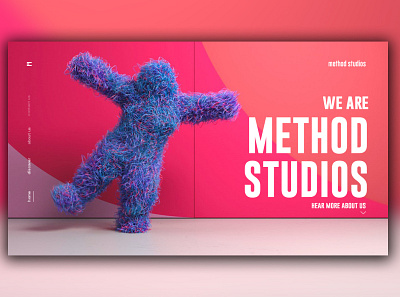 Day 321: Method Studios Website Redesign. clean design graphic design graphicdesign illustration interface landing page landingpage minimal uidesign web design