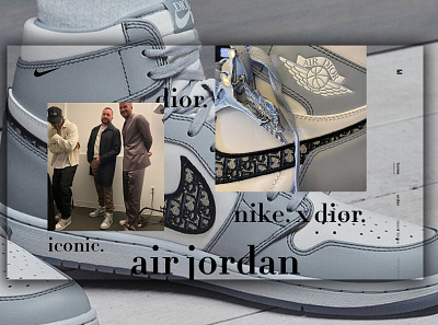 Day 322: Nike x Dior Air Jordan Collab Website. branding clean daily design design graphic design landing page logo minimal web design website