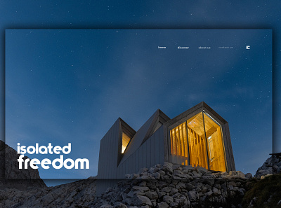 Day 326: Isolated Freedom. clean design minimal web design