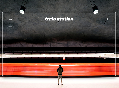 Day 335: Train Station. clean design graphic design graphicdesign illustration interface landing page landingpage minimal uidesign web design