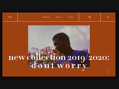 Day 351: New Clothing Collection Concept Site branding daily design design graphic design landing page landingpage minimal uidesign web design webdesign