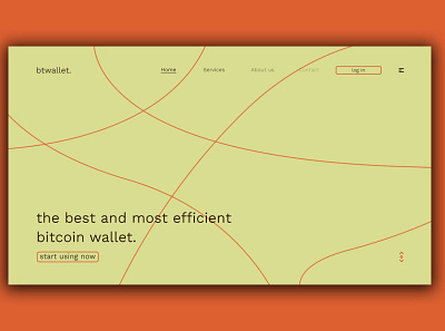 Day 352: BtWallet Concept Site Design. daily design design graphic design landing page minimal uidesign website