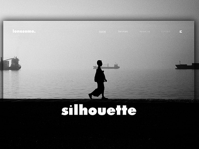 Day 354: Lonesome Silhouette Landing Page.