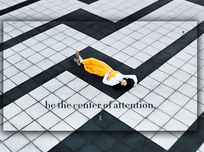 Day 355: Be The Center of Attention. clean design graphic design graphicdesign illustration interface landing page landingpage minimal uidesign web design