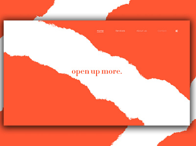Day 356: Open Up More Landing Page. clean daily design design graphic design graphicdesign interface landing page landingpage minimal web design